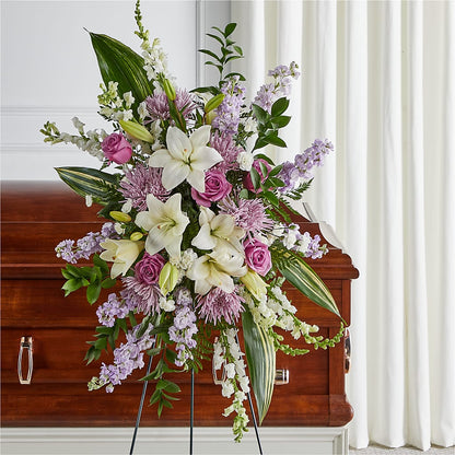 Grateful Hearts Standing Spray –  Eastland Heaven Sent Floral, Eastland TX