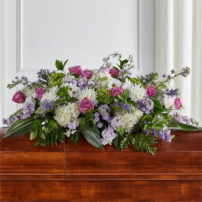 Meadows of Serenity Casket Spray –  Eastland Heaven Sent Floral, Eastland TX