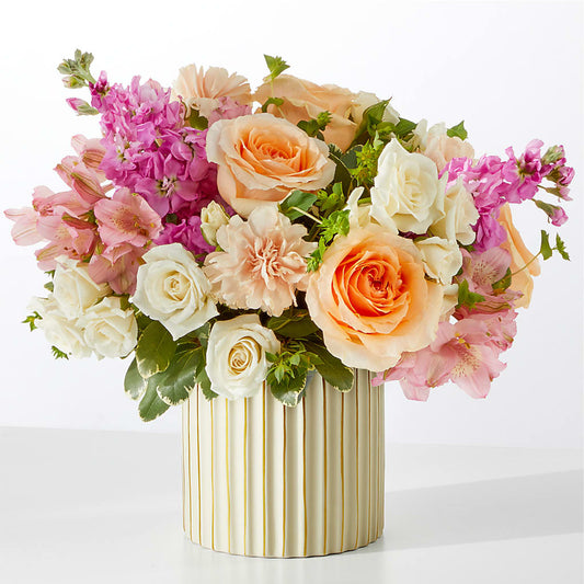Paradise Bouquet with Ivory Vase –  Eastland Heaven Sent Floral, Eastland TX