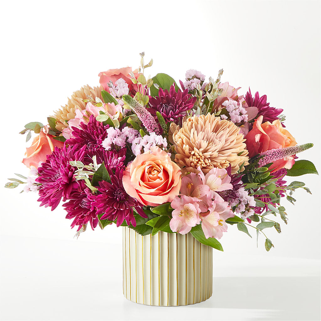 Berry Cobbler Bouquet with Ivory Vase –  Eastland Heaven Sent Floral, Eastland TX