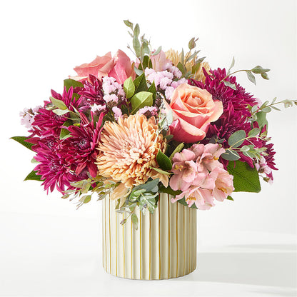 Berry Cobbler Bouquet with Ivory Vase –  Eastland Heaven Sent Floral, Eastland TX