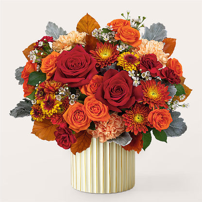 Merlot Bouquet with Ivory Vase –  Eastland Heaven Sent Floral, Eastland TX