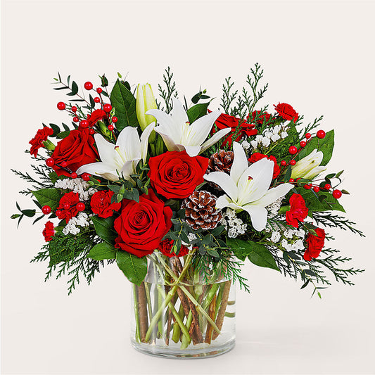 Best in Snow Bouquet –  Eastland Heaven Sent Floral, Eastland TX