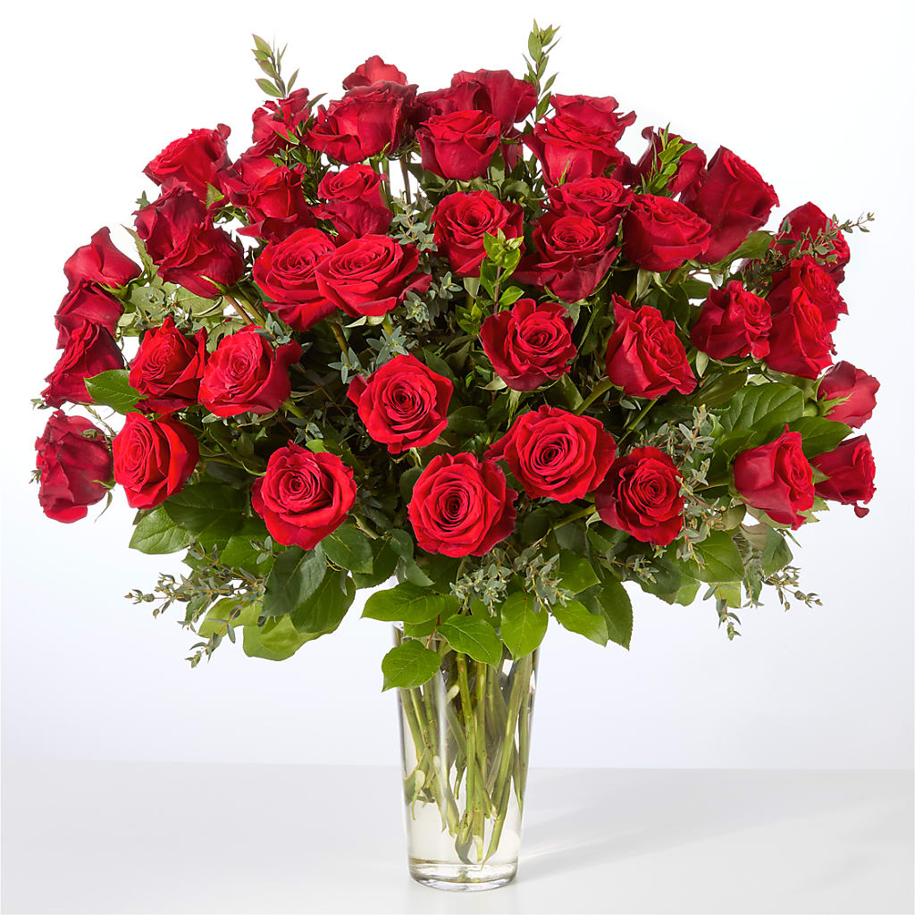 Forever Yours Fifty Stem Red Rose Bouquet –  Eastland Heaven Sent Floral, Eastland TX